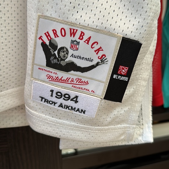 Troy Aikman Dallas Cowboys Mitchell & Ness 1994 Authentic NFL Throwback Jersey - Picture 5 of 12
